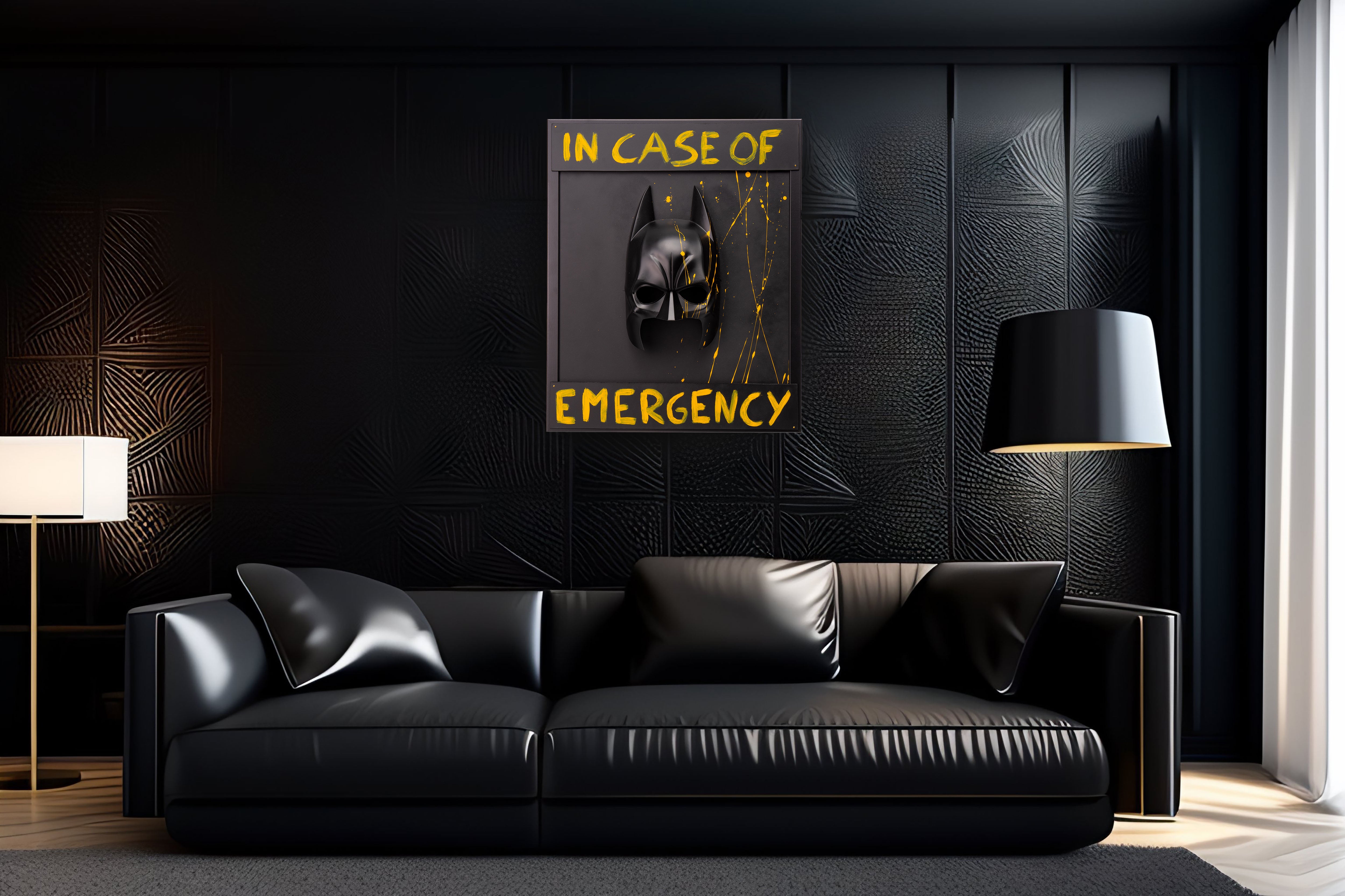 BATMAN IN CASE OF EMERGENCY YELLOW