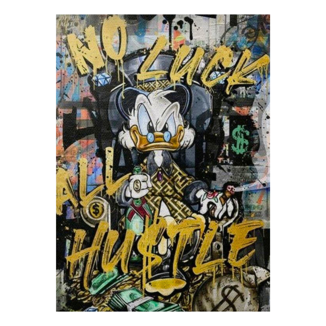 Scrooge McDuck NO LUCK ALL HUSTLE